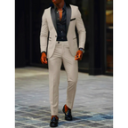Notch Lapel Two Piece Suit for Men | Formal Wedding Occasion