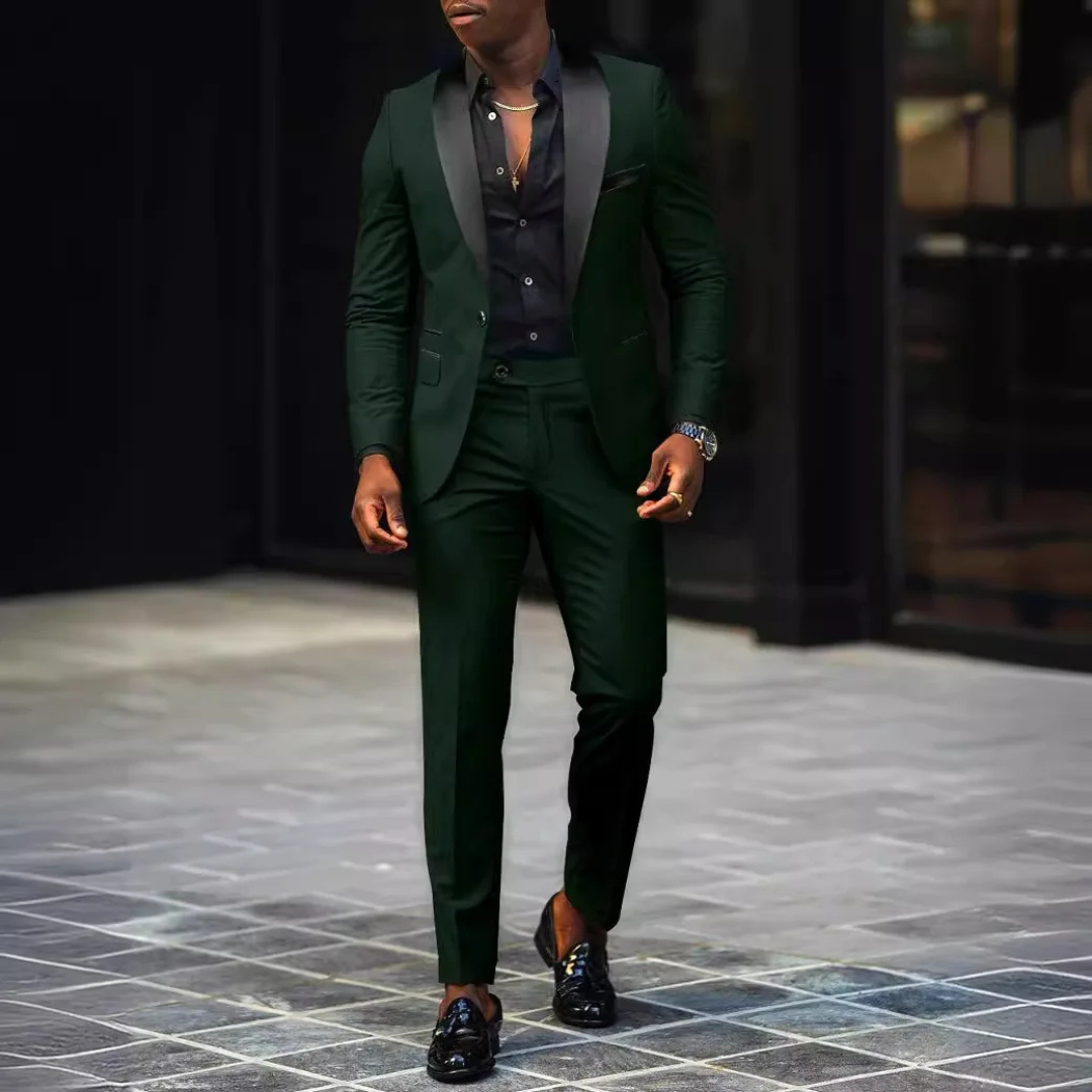Notch Lapel Two Piece Suit for Men | Formal Wedding Occasion