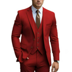 Three Piece Suit with Double Button Waistcoat and Trousers for Men