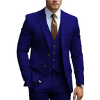 Three Piece Suit with Double Button Waistcoat and Trousers for Men