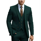 Three Piece Suit with Double Button Waistcoat and Trousers for Men