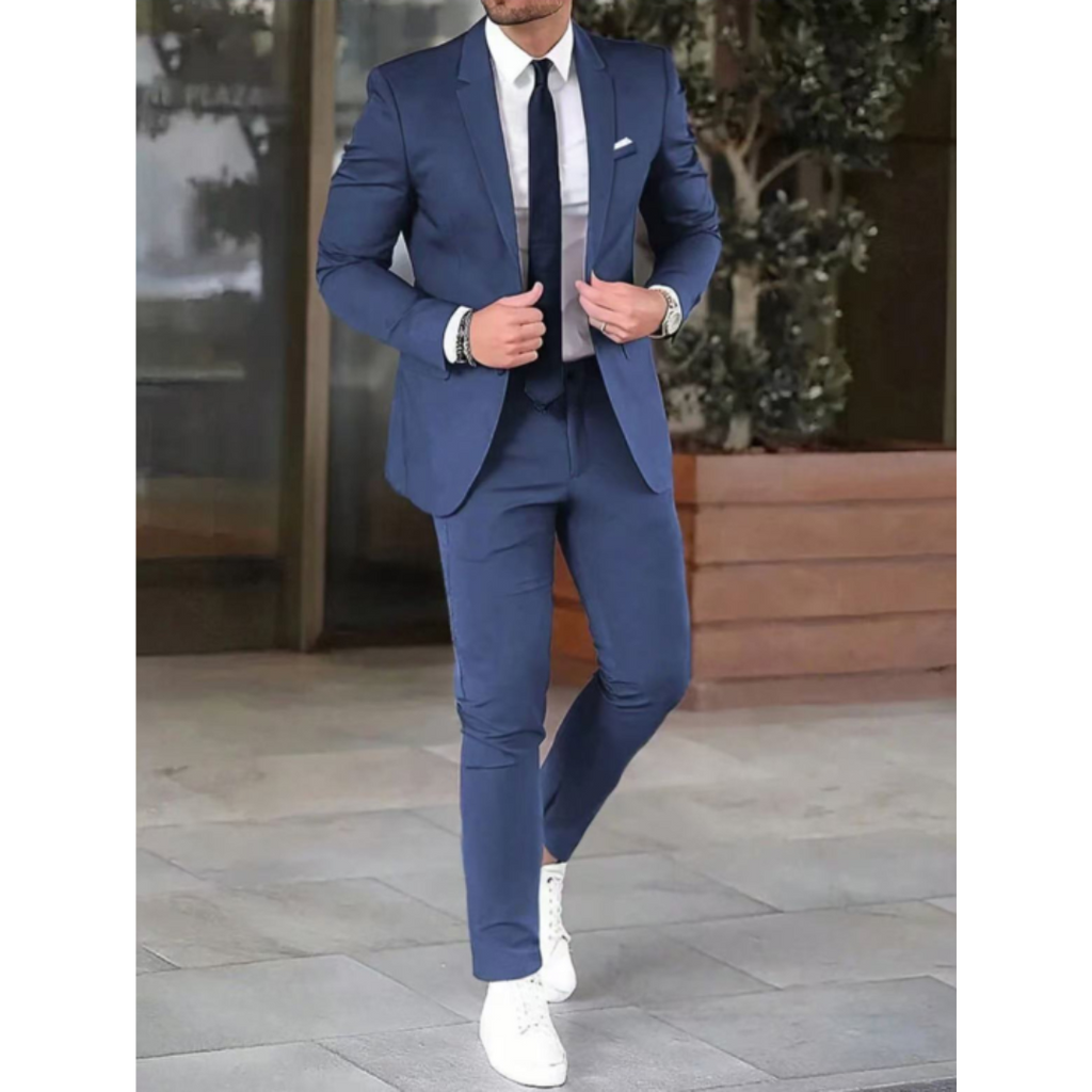 Men Suit | Two-piece set with single-breasted blazer