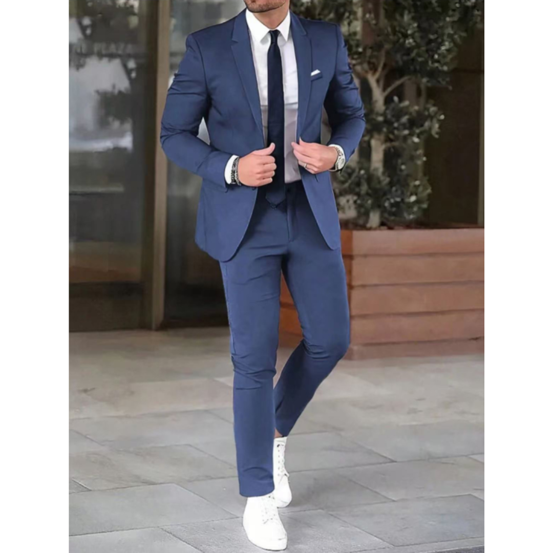 Men Suit | Two-piece set with single-breasted blazer