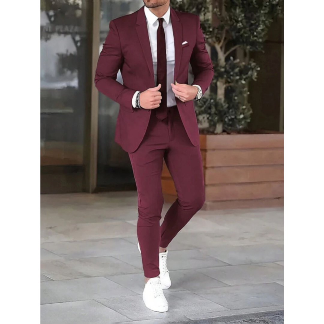 Men Suit | Two-piece set with single-breasted blazer