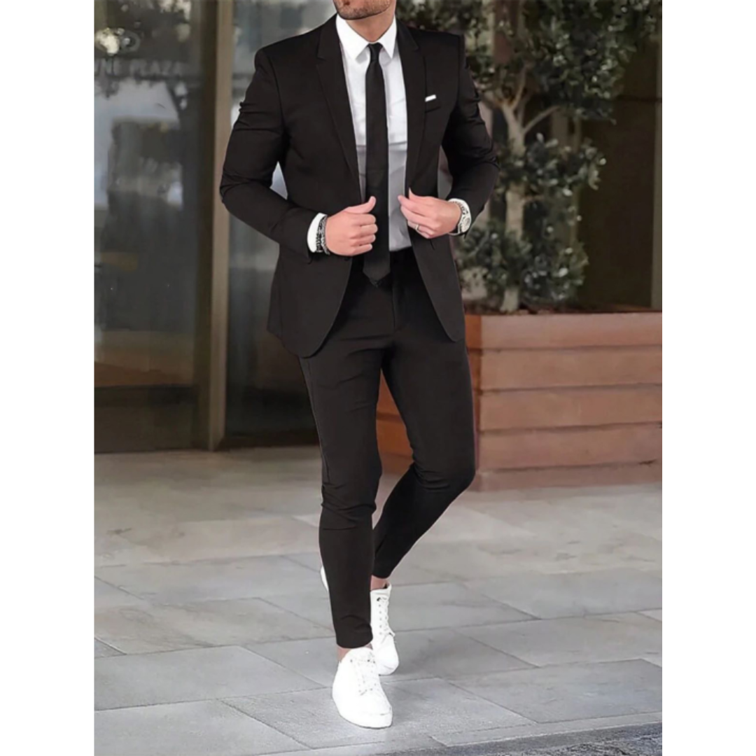 Men Suit | Two-piece set with single-breasted blazer