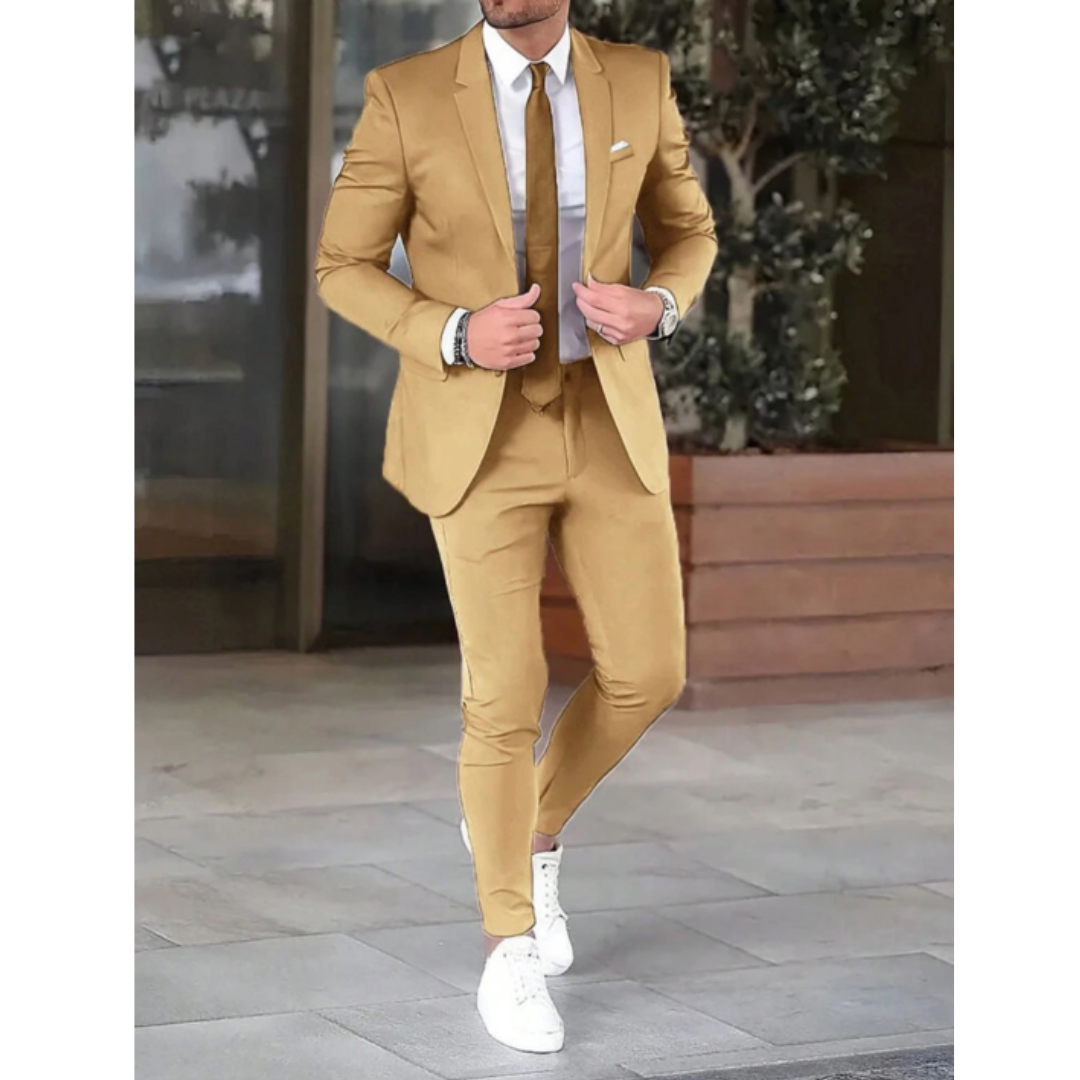 Men Suit | Two-piece set with single-breasted blazer
