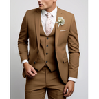 Slim Fit Three Piece Suit for Men | Formal Wedding Guest Wear