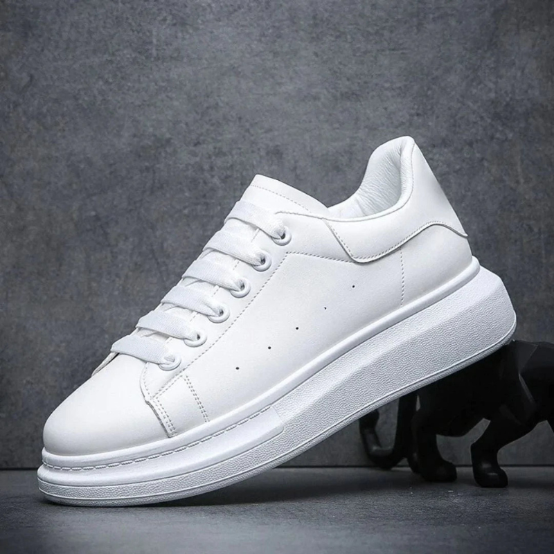 Lightweight Breathable Leather and Textile Casual Trainers for Men | Daily Wear
