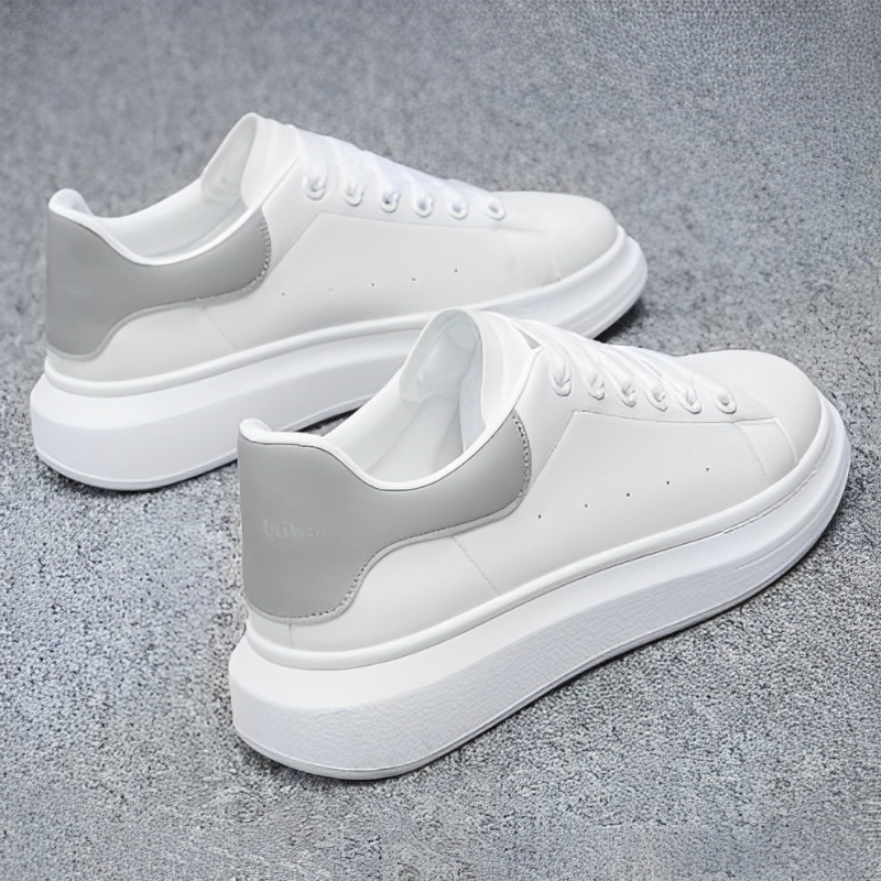 Lightweight Breathable Leather and Textile Casual Trainers for Men | Daily Wear