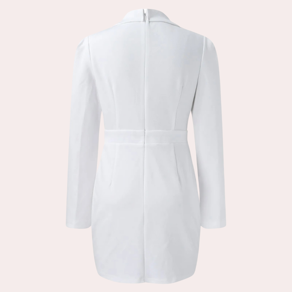 Black Blazer Dress for Women | Fitted Double-Button Front