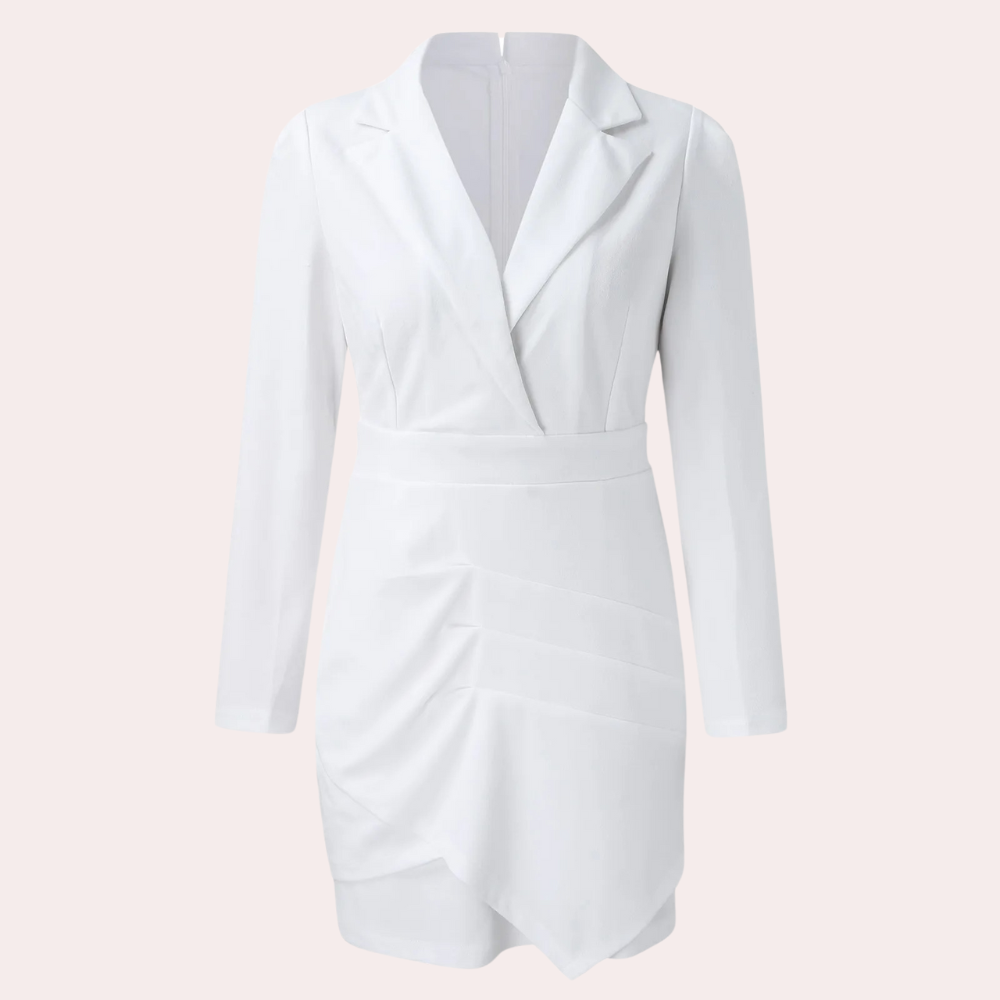 Black Blazer Dress for Women | Fitted Double-Button Front