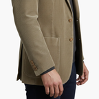 Men Blazer | Notch Lapel with Two-Button Front Closure