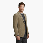 Men Blazer | Notch Lapel with Two-Button Front Closure
