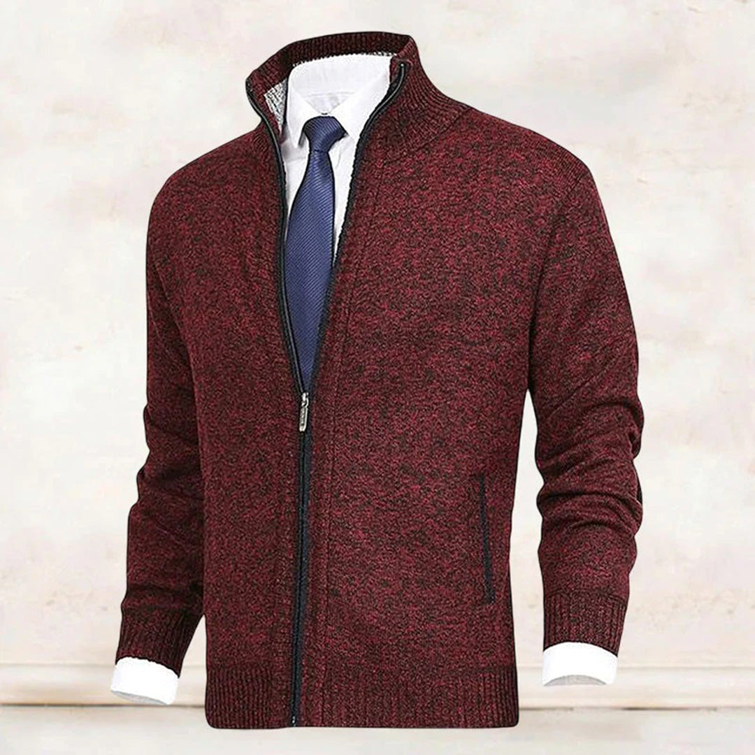 Men Vest | Full Zip Stand Collar Pocket Design