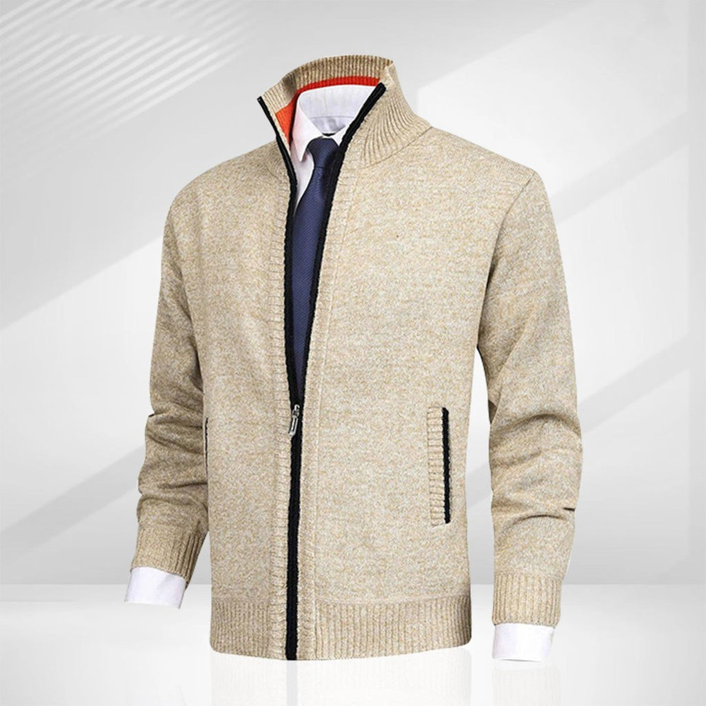 Men Vest | Full Zip Stand Collar Pocket Design