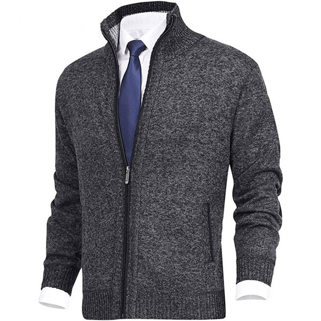 Men Vest | Full Zip Stand Collar Pocket Design
