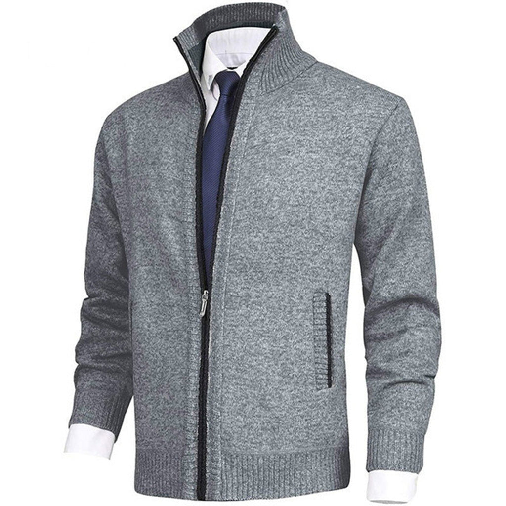 Men Vest | Full Zip Stand Collar Pocket Design
