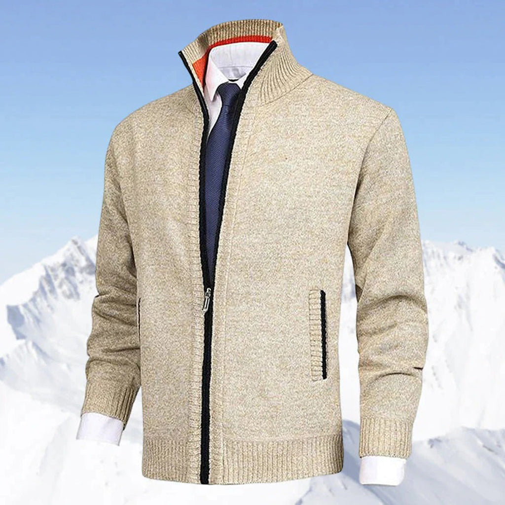 Men Vest | Full Zip Stand Collar Pocket Design