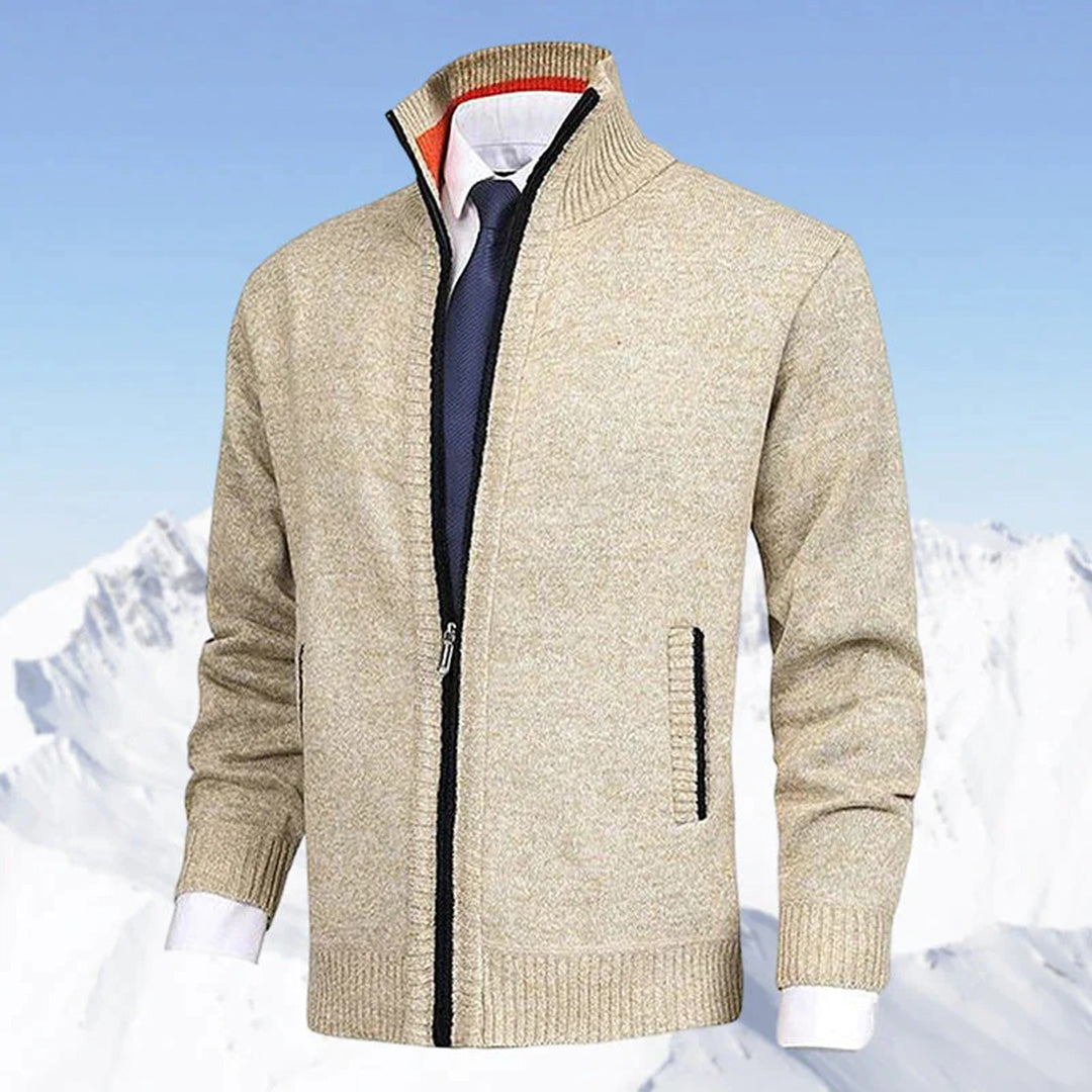 Men Vest | Full Zip Stand Collar Pocket Design