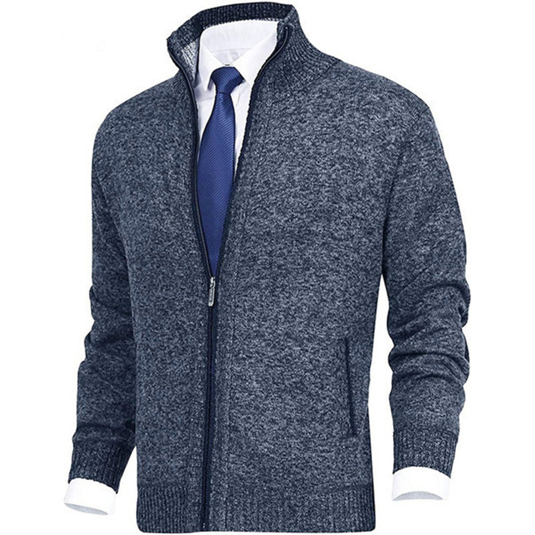 Men Vest | Full Zip Stand Collar Pocket Design