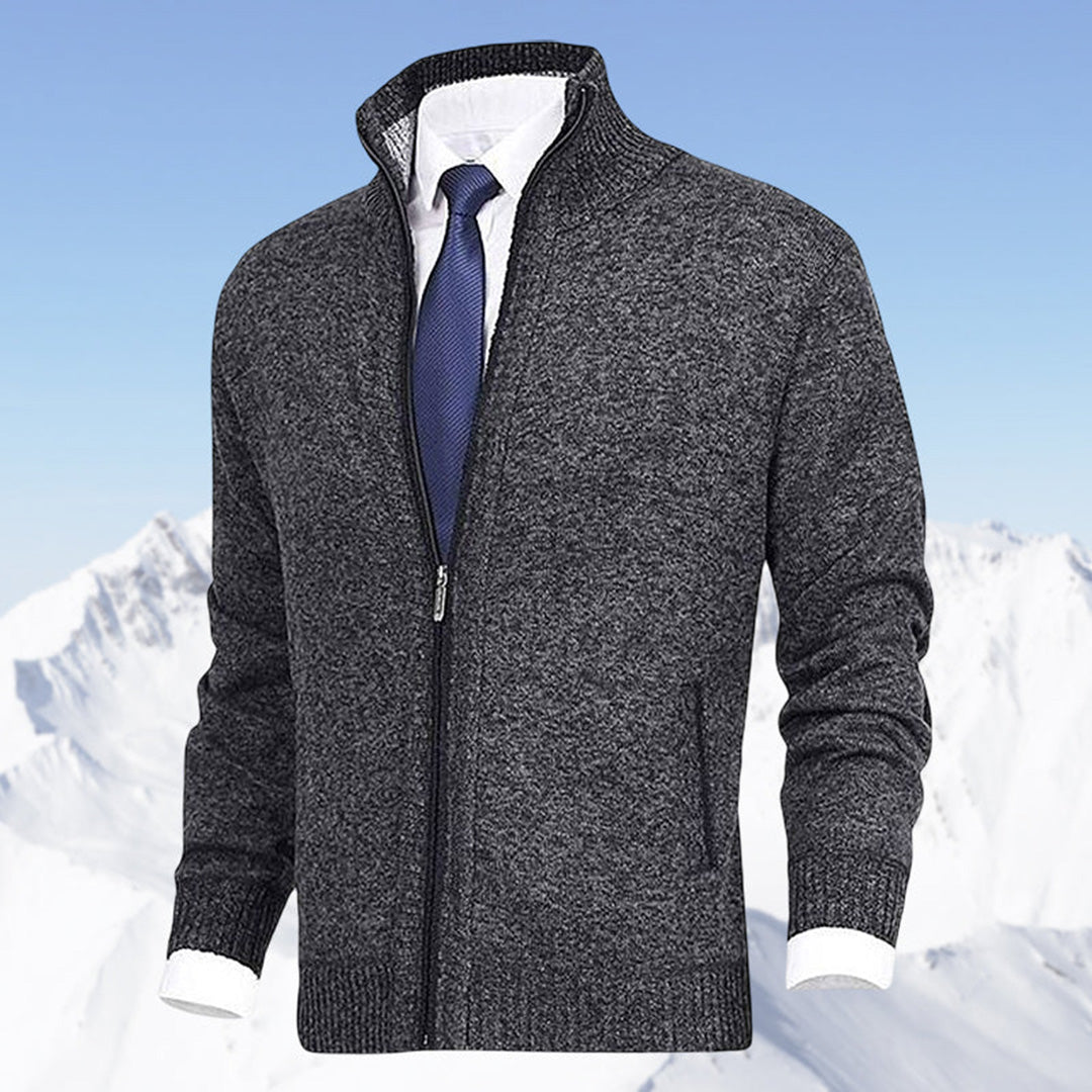 Men Vest | Full Zip Stand Collar Pocket Design