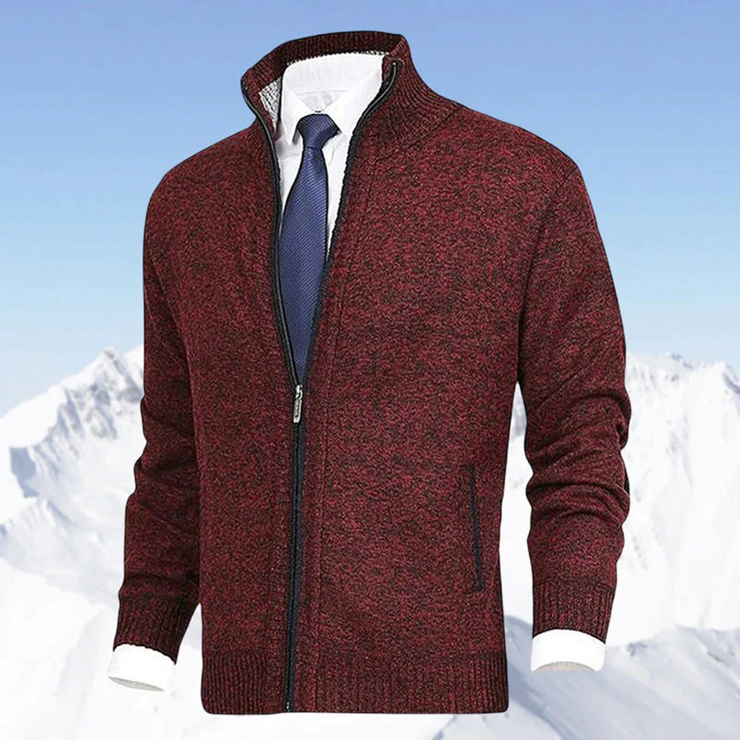 Men Vest | Full Zip Stand Collar Pocket Design