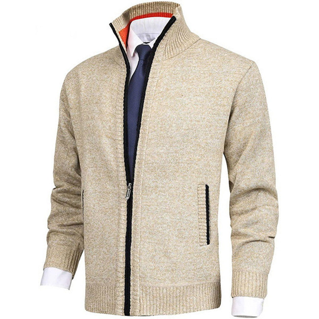 Men Vest | Full Zip Stand Collar Pocket Design