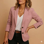 Women Blazer Jacket | Single-button with notch lapel