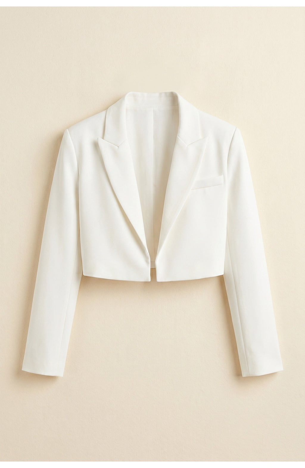 Cropped Lapel Collar Blazer for Women | Office and Evening Wear