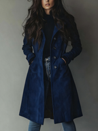 Trench Coat for Women in Brown, Dark Blue or Dark Grey | Vintage Style