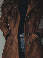 Trench Coat for Women in Brown, Dark Blue or Dark Grey | Vintage Style