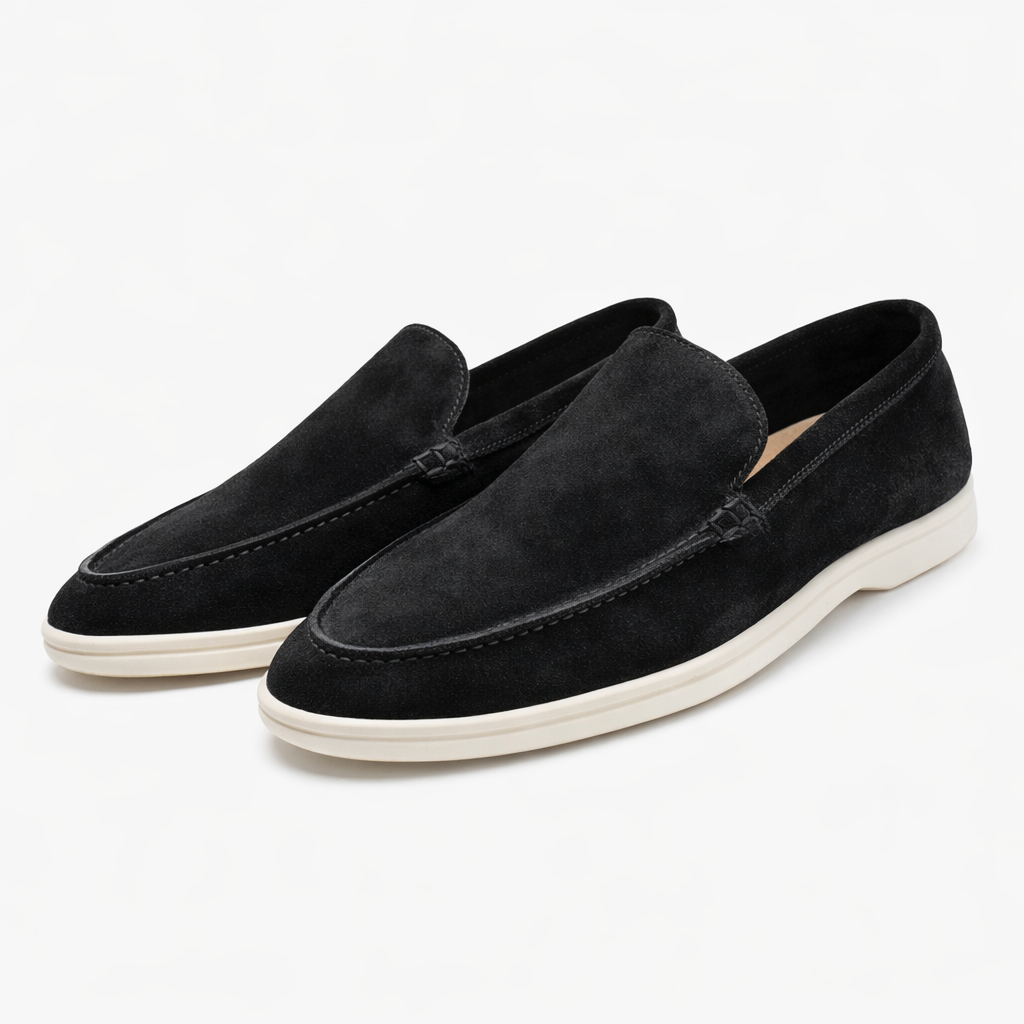 Suede-Look Slip-On Loafers for Men