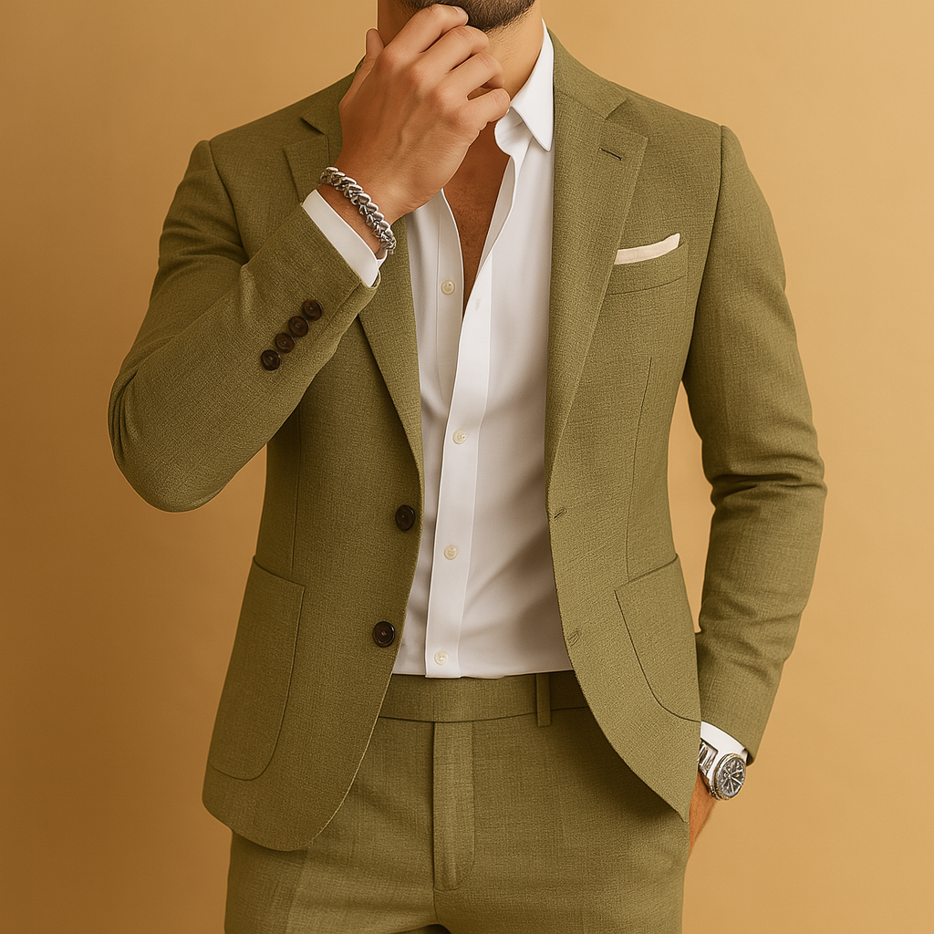 Slim Fit Breathable Tailored Suit for Men | Formal Occasion Wear