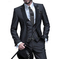 Tailored Three Piece Waistcoat Suit Set for Men | Formal Occasion Wear