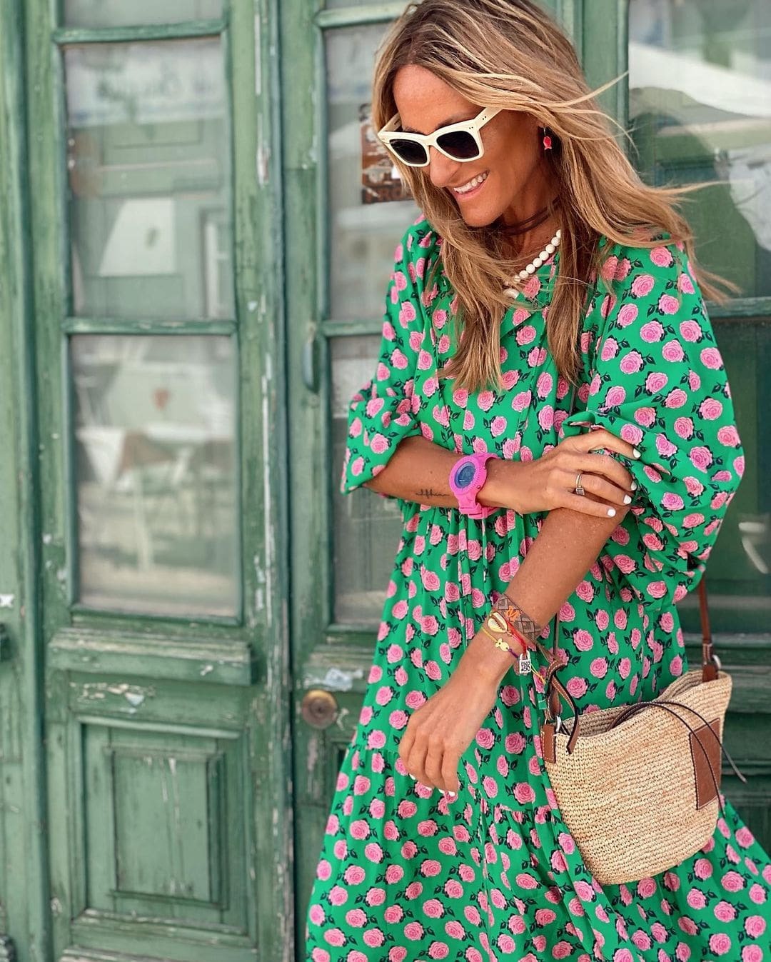 Floral Print Relaxed Fit Maxi Dress for Women | Summer