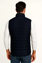 Cotton Padded Stand Collar Sleeveless Puffer Gilet for Men | Winter Wear
