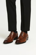 Genuine Leather Oxford Dress Shoes for Men | Formal Wedding and Office Wear