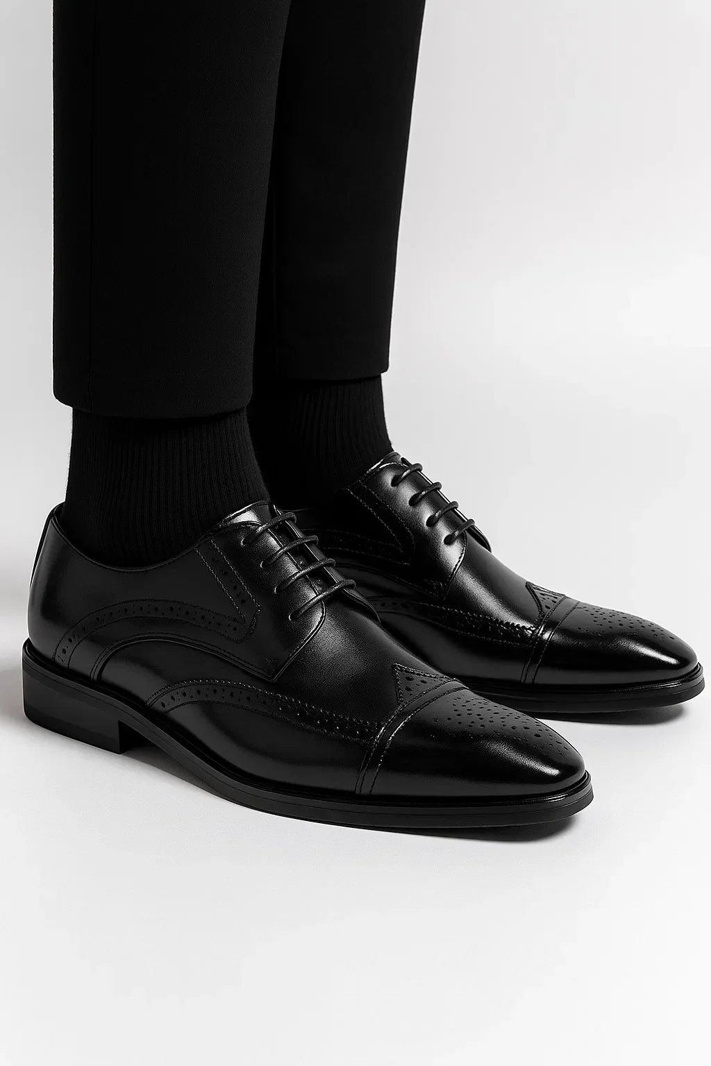 Genuine Leather Oxford Dress Shoes for Men | Formal Wedding and Office Wear