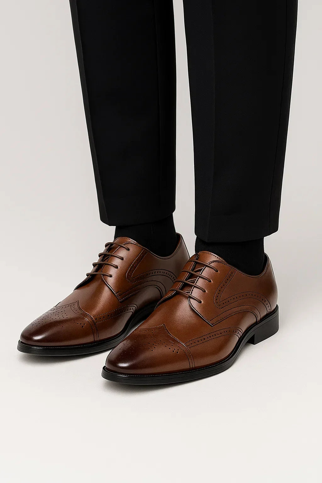 Genuine Leather Oxford Dress Shoes for Men | Formal Wedding and Office Wear