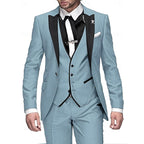 Tailored Three Piece Waistcoat Suit Set for Men | Formal Occasion Wear