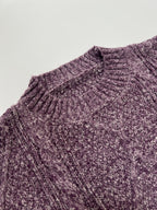 Diamond Cable Knit Round Neck Relaxed Fit Jumper Dress for Women | Autumn Winter