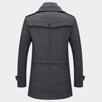 Double Layer Long Winter Coat for Men | Warm Outdoor Protection