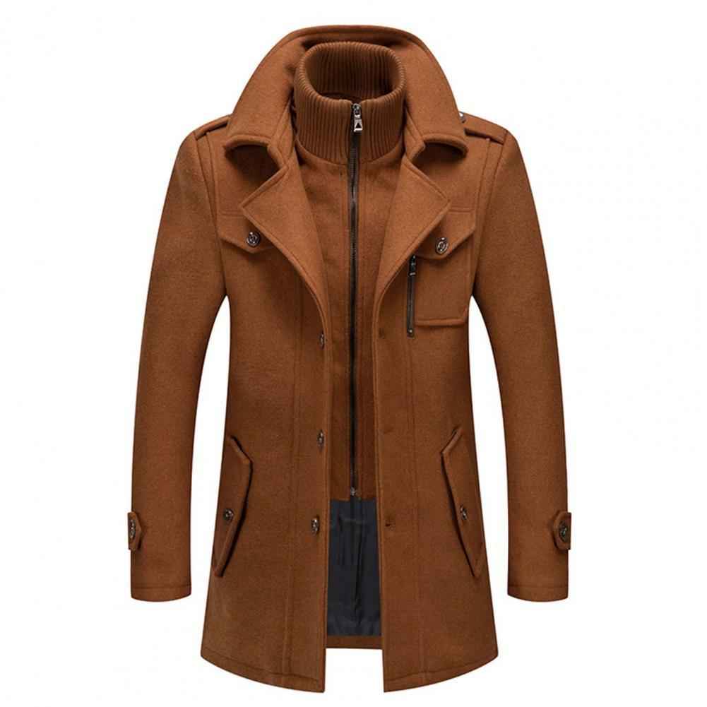 Double Layer Long Winter Coat for Men | Warm Outdoor Protection