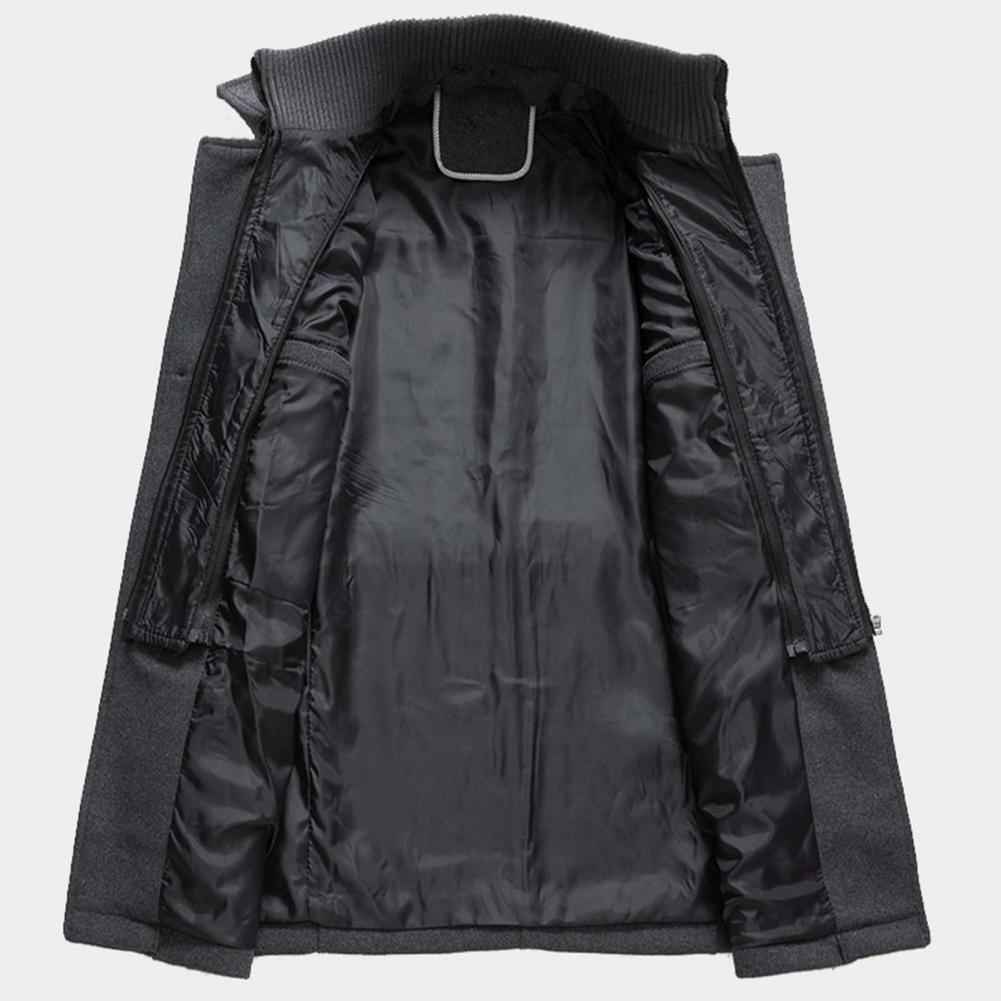 Double Layer Long Winter Coat for Men | Warm Outdoor Protection