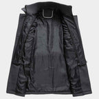 Double Layer Long Winter Coat for Men | Warm Outdoor Protection