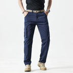 Cargo Straight Leg Trousers for Men | All-Season Woven Fabric