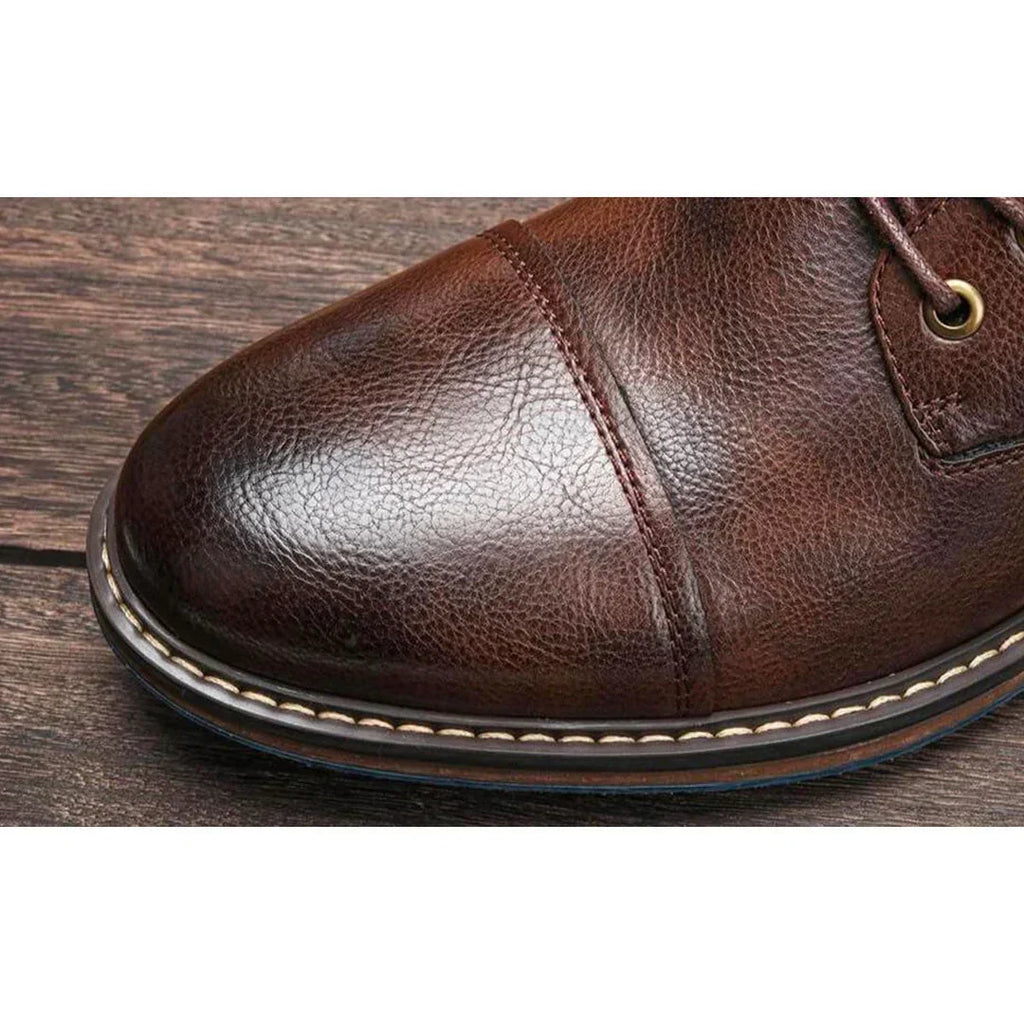 Brown Lace-Up Oxford Shoes for Men | Formal and Casual Wear