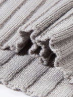 Textured Ribbed Knit High Neck Jumper for Men | Autumn and Winter Layer