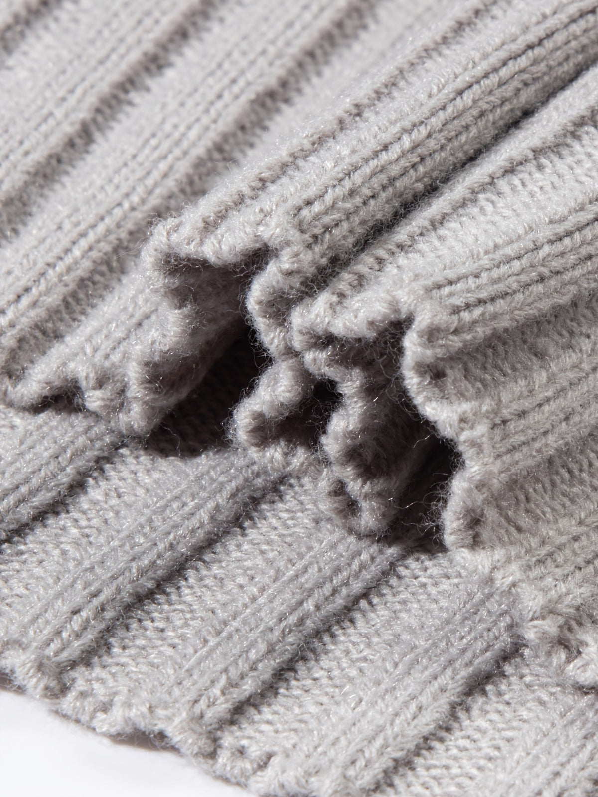 Textured Ribbed Knit High Neck Jumper for Men | Autumn and Winter Layer