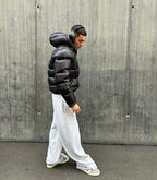 Men's Trendy Winter Jacket with Hood and High Collar